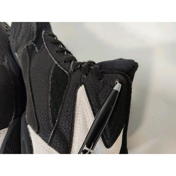 Asics Matflex 6 Wrestling Shoes Kids Youth 4 Boxing Black White Silver 1084A007 - Picture 7 of 12